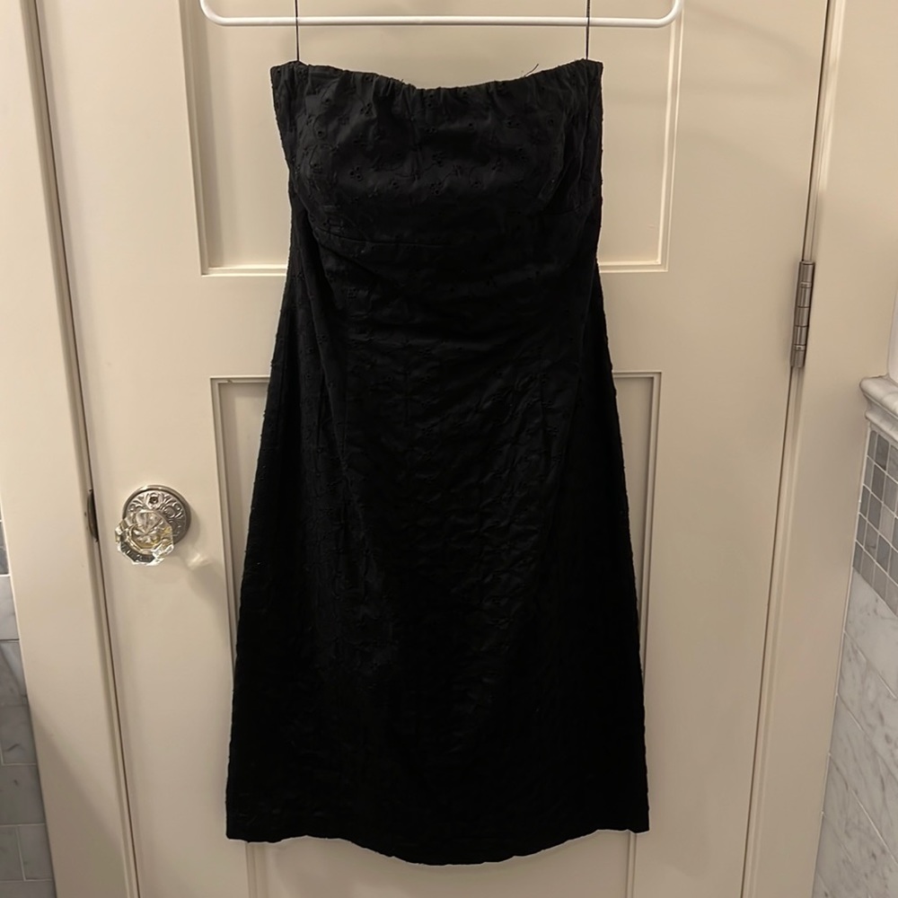 Mica black eyelet dress